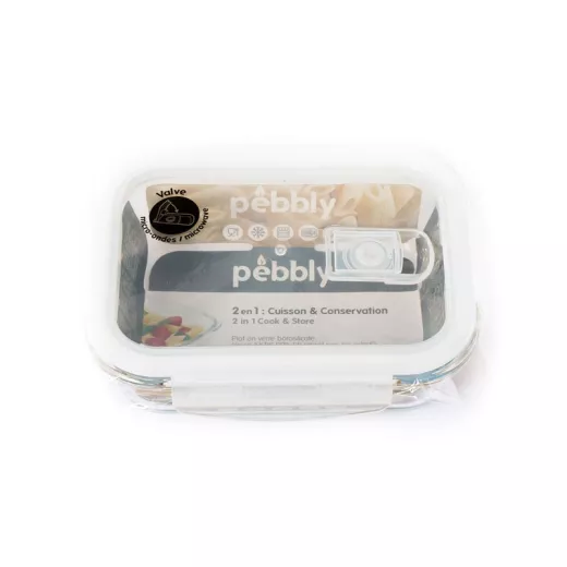 Set 5 boîtes conservation verre Batch cooking - Pebbly - MaSpatule