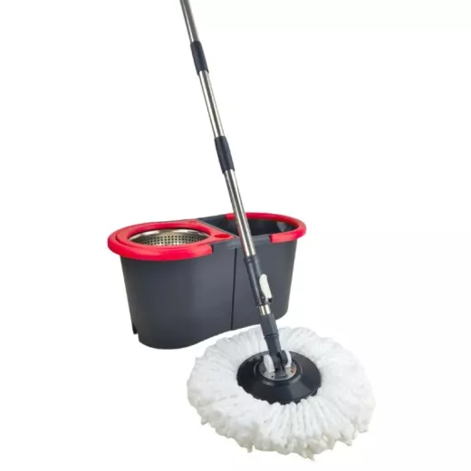 Balai serpillière de qualité professionnelle en microfibre avec double centrifugeuse TURBO MOP PRO