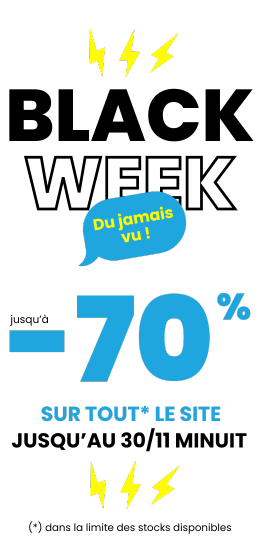 Black Week 2025 : profitez de promotions jusqu'à -70% sur tout le site ! valable jusqu'au 30 novembre.