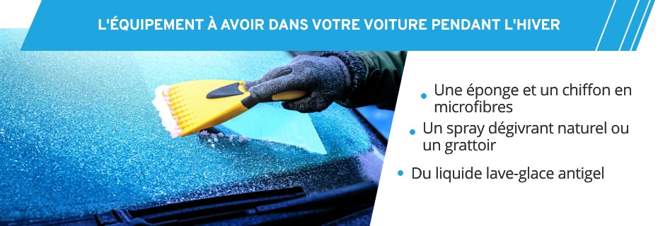 Les accessoires à avoir pour prendre soin de votre voiture en hiver