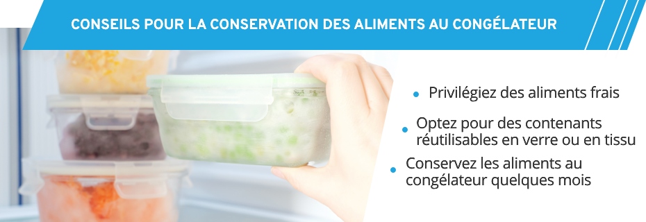 Les accessoires pour la conservation des aliments au congélateur