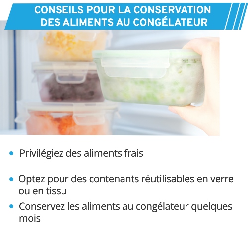 Congelez vos aliments avec des accessoires zéro déchet