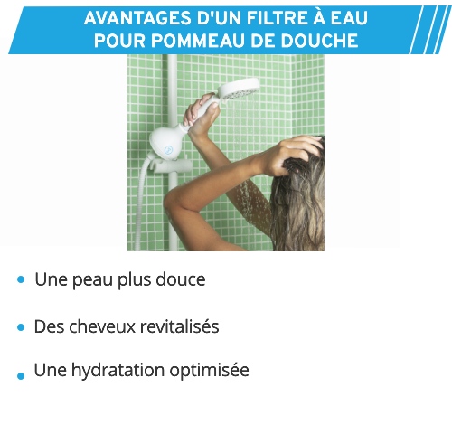 Optez pour un filtre à eau pour pommeau de douche