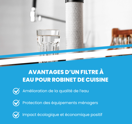 Avantages filtre à eau pour robinet cuisine