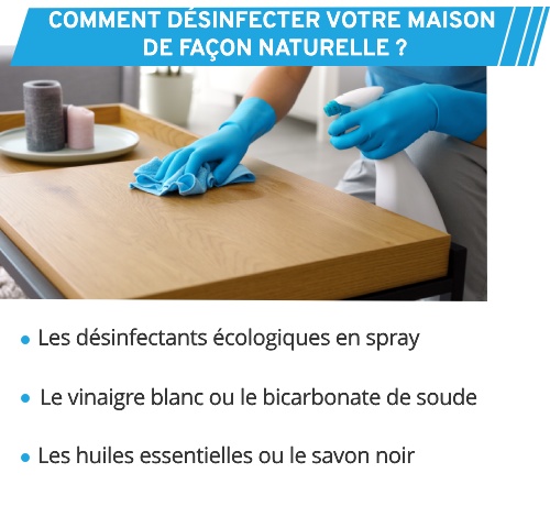 Désinfectez votre maison avec des produits naturels